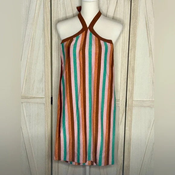 Princess Polly Multicolor Striped Mini Dress NWT bodycon, trendy striped Y2K - Picture 2 of 12
